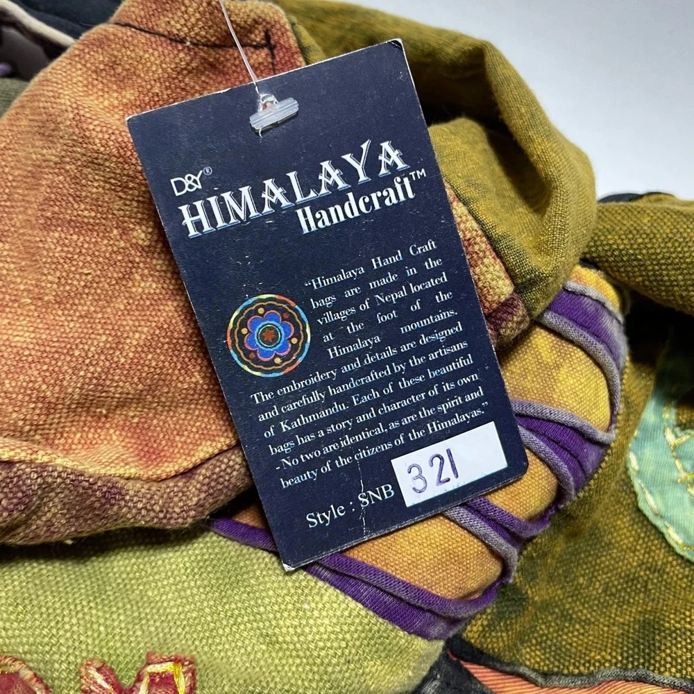 Himalaya Handcraft Purse Cross Body‎ NEW w/ Tags Boho Hippie Eclectic